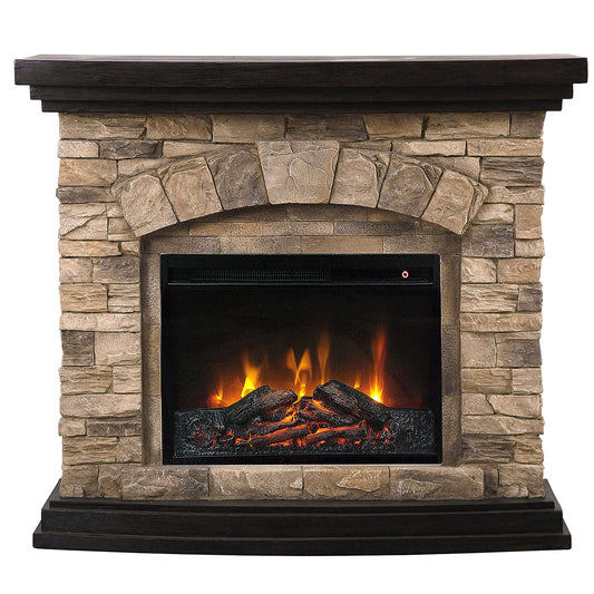 45” Freestanding Electric fireplace with mantel