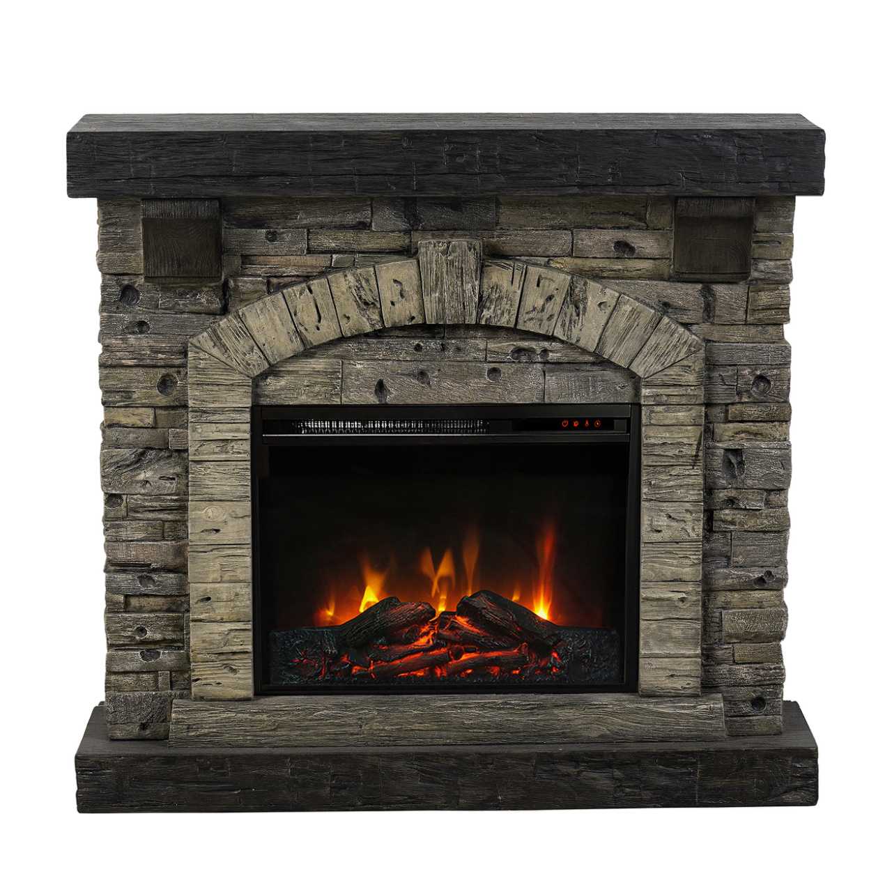 45” Freestanding Electric fireplace with mantel