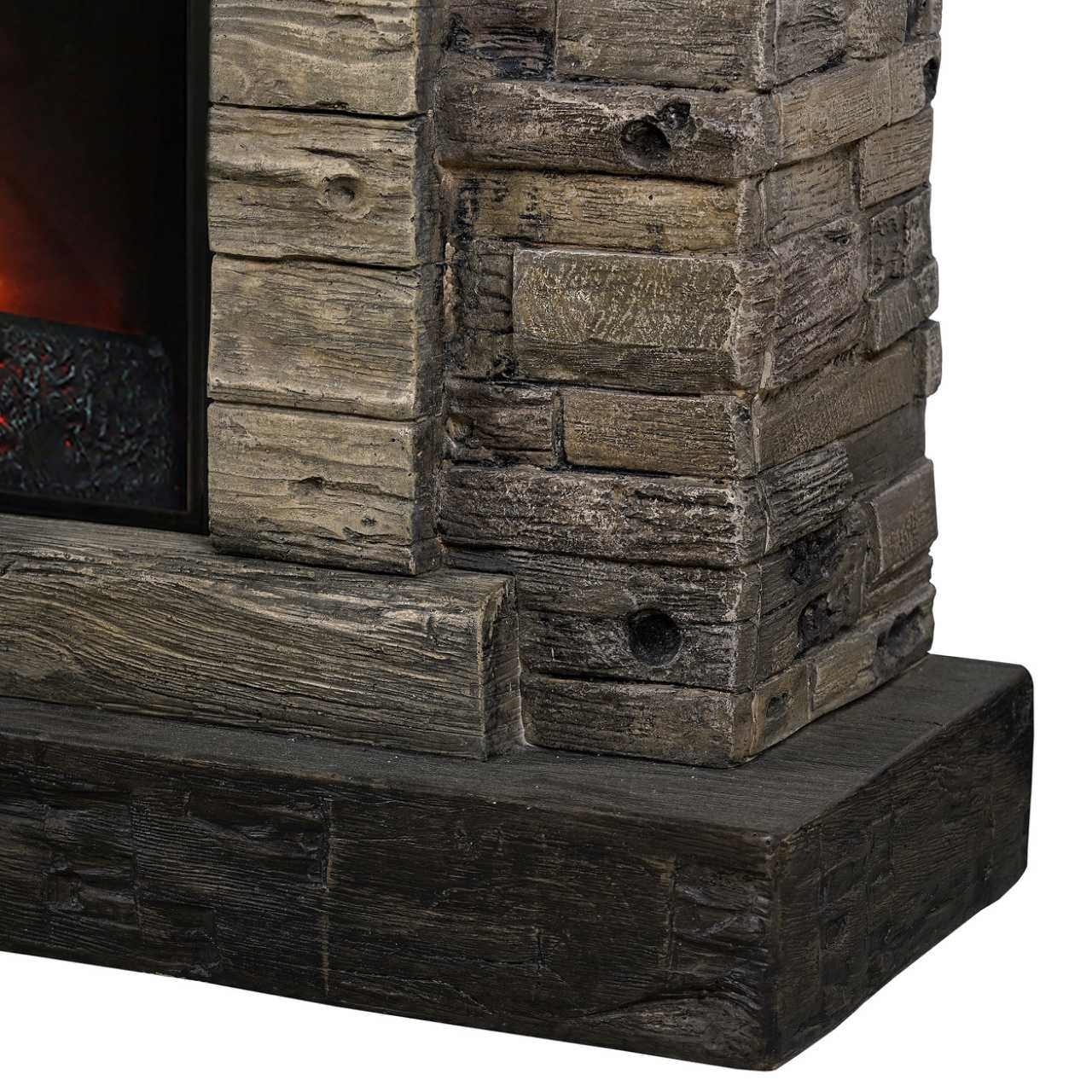 45” Freestanding Electric fireplace with mantel