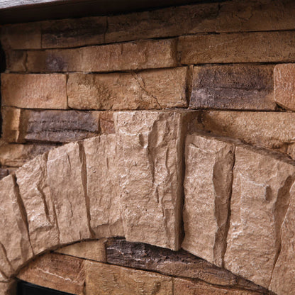 45” Freestanding Electric fireplace with mantel
