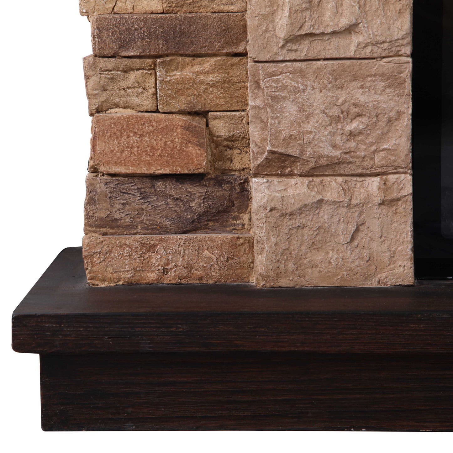 45” Freestanding Electric fireplace with mantel