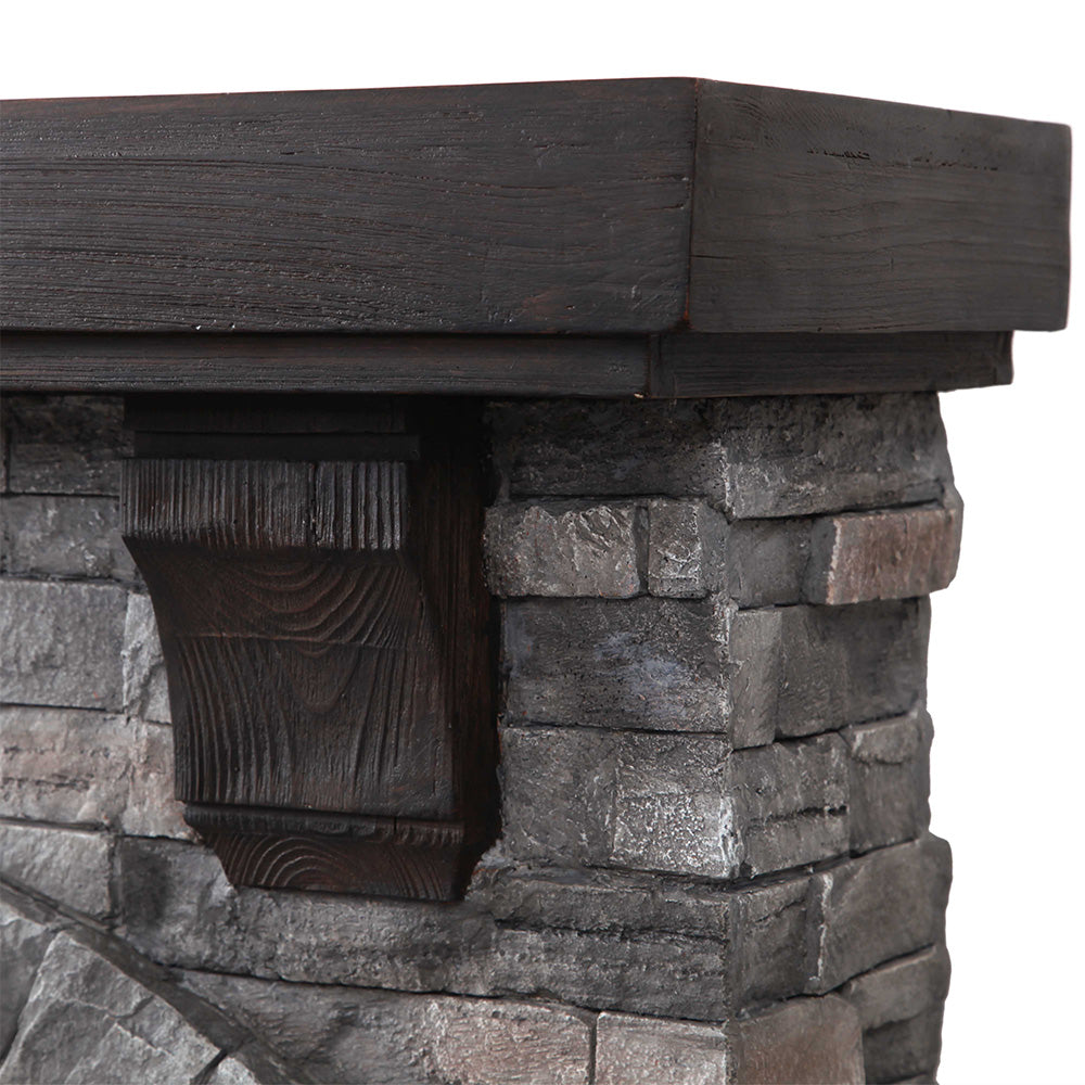 45” Freestanding Electric fireplace with mantel