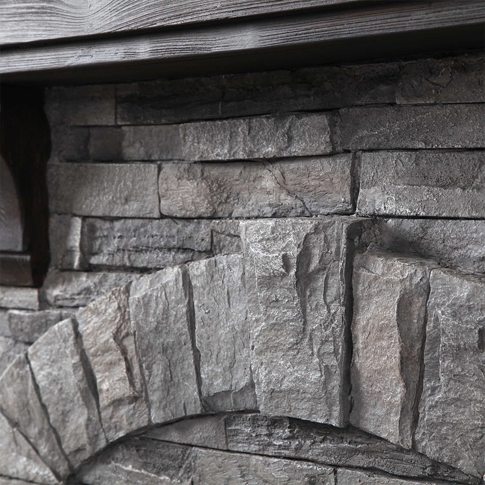 45” Freestanding Electric fireplace with mantel