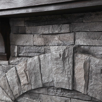 45” Freestanding Electric fireplace with mantel