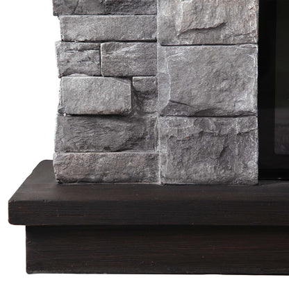45” Freestanding Electric fireplace with mantel