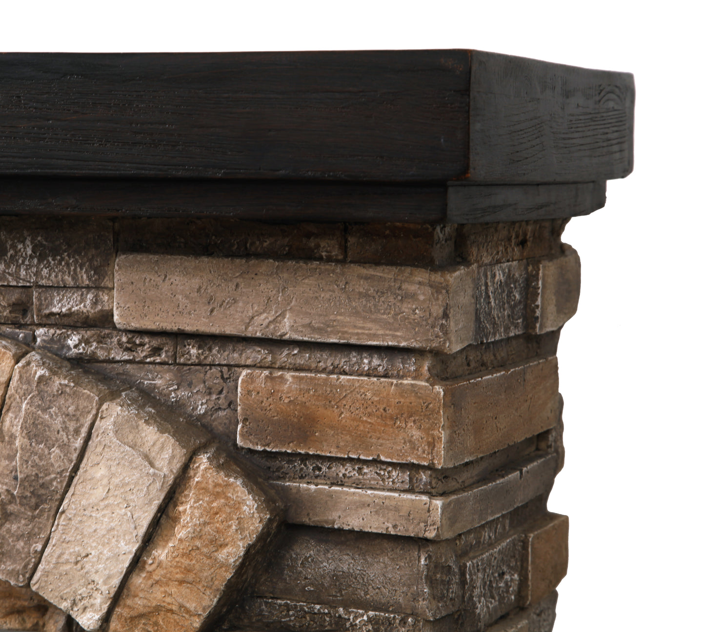 45” Freestanding Electric fireplace with mantel