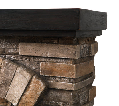 45” Freestanding Electric fireplace with mantel