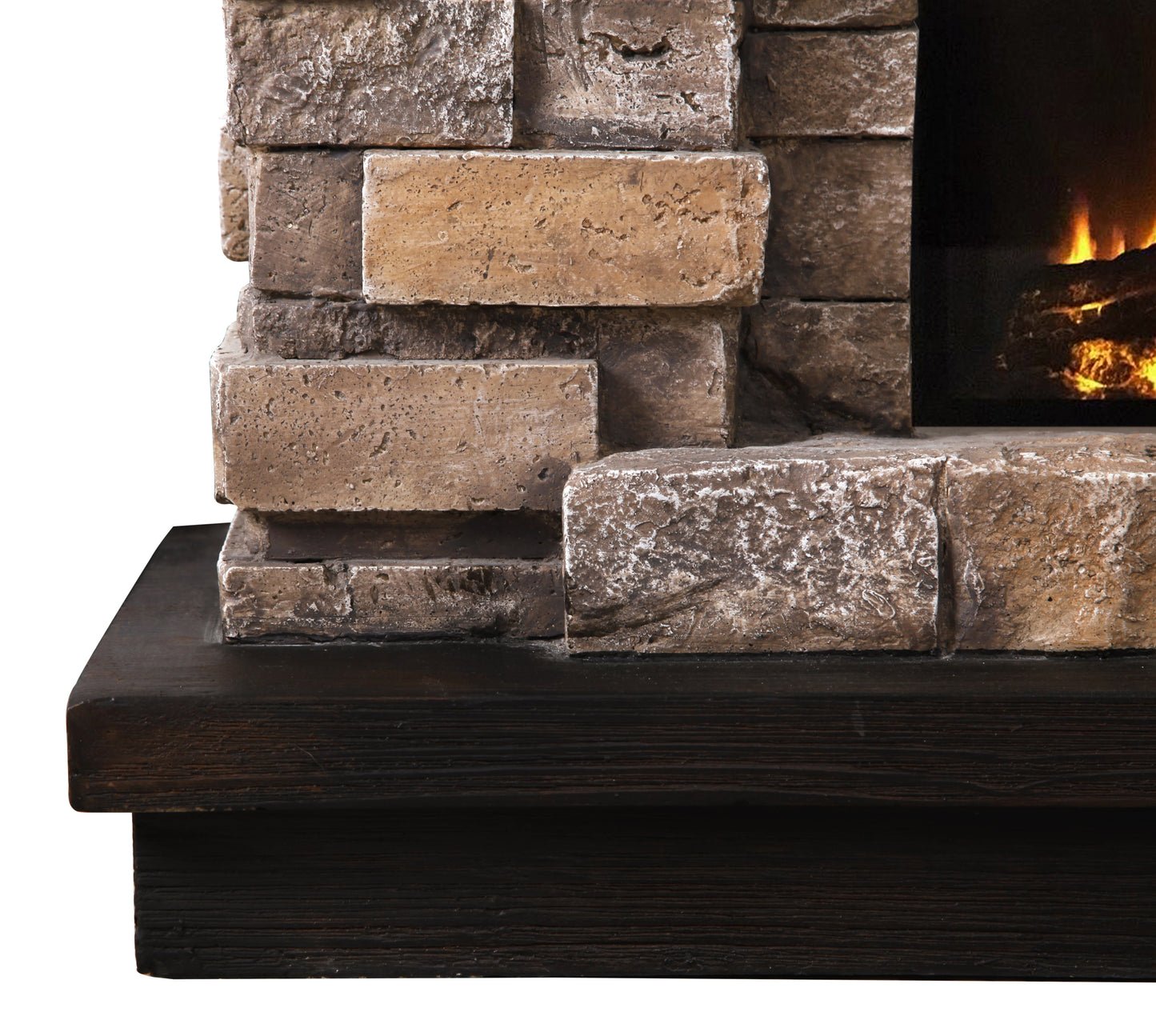 45” Freestanding Electric fireplace with mantel