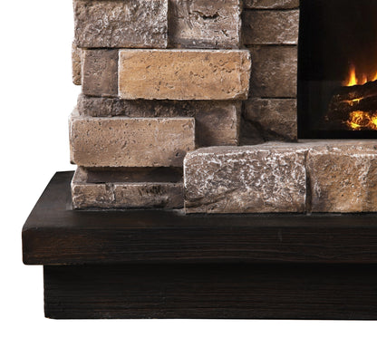 45” Freestanding Electric fireplace with mantel