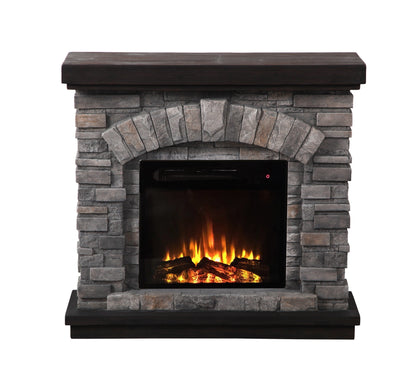 45” Freestanding Electric fireplace with mantel