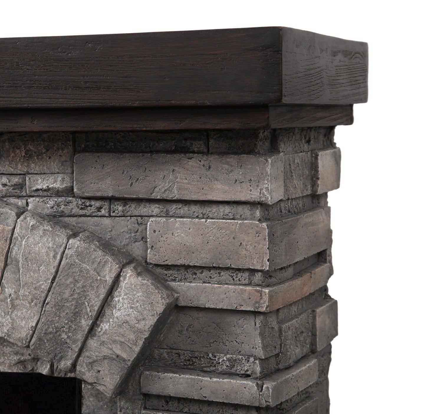 45” Freestanding Electric fireplace with mantel