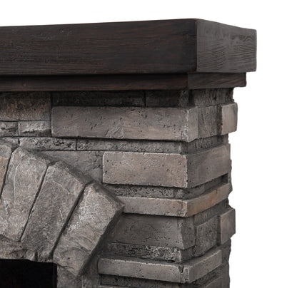 45” Freestanding Electric fireplace with mantel