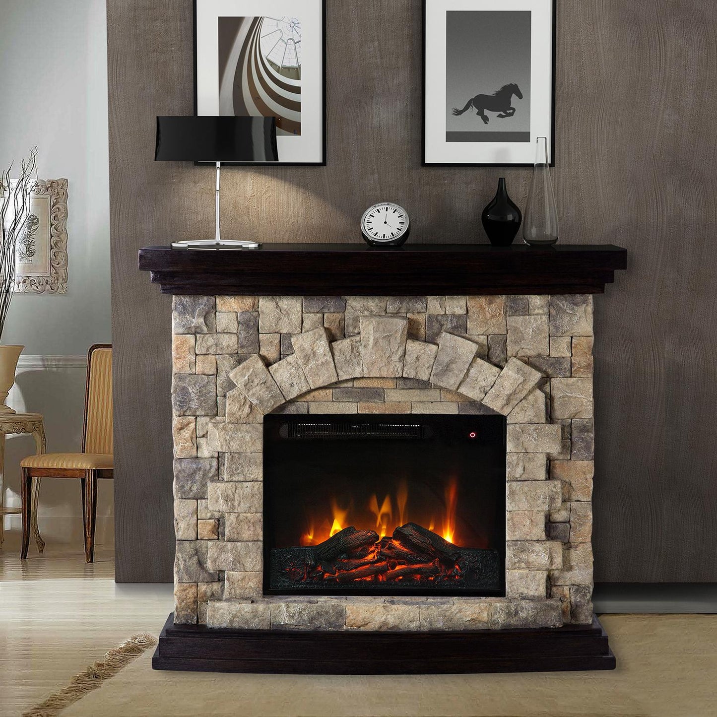 45 in. Freestanding Electric Fireplace