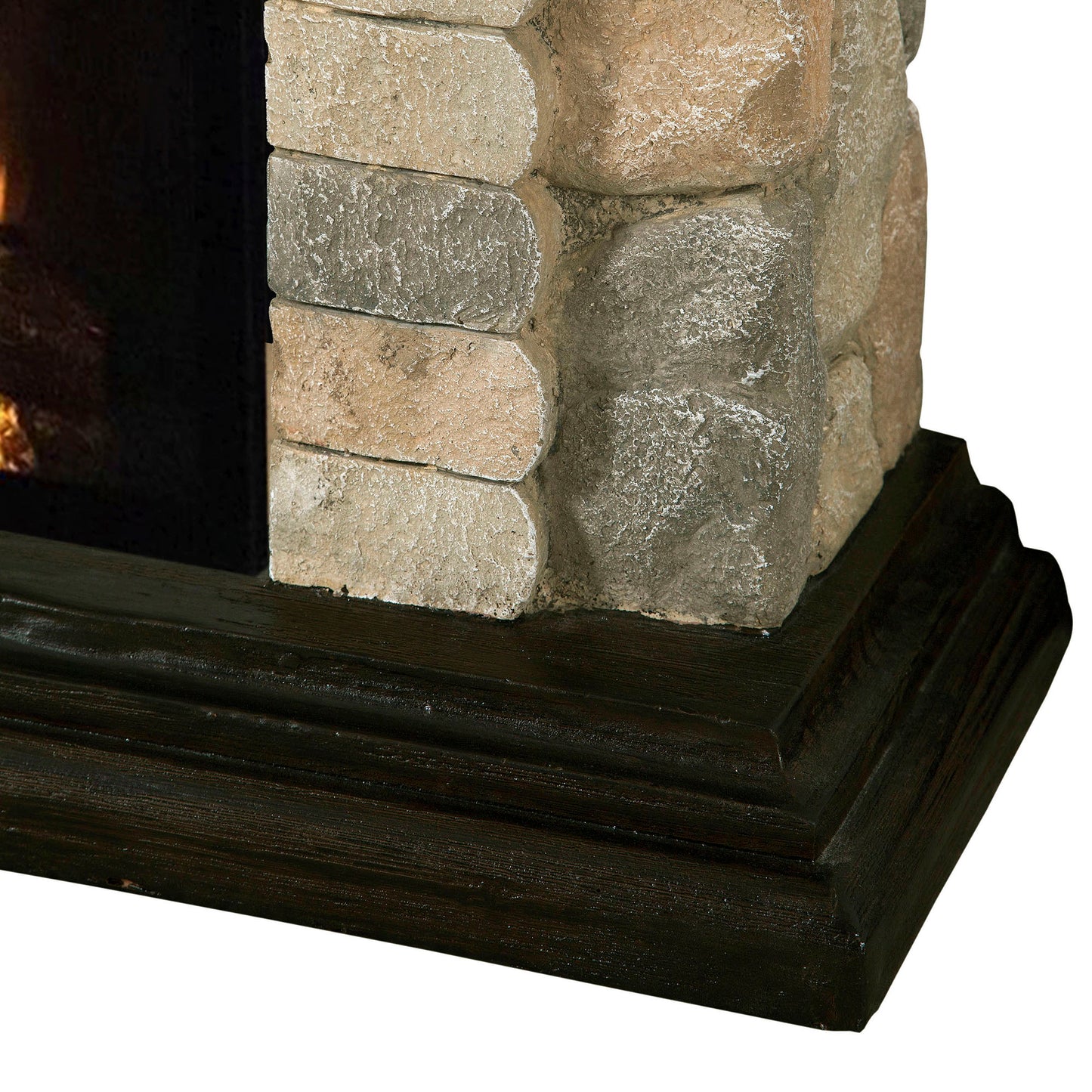 36 in. W Electric Fireplace with Mantel