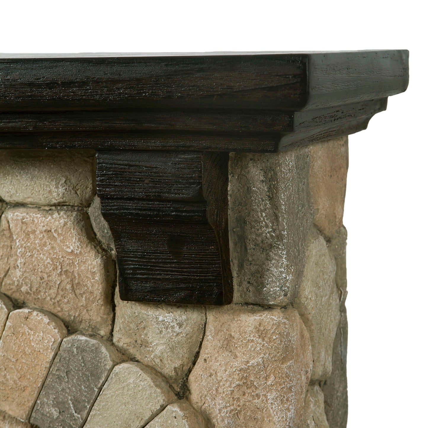 36 in. W Electric Fireplace with Mantel