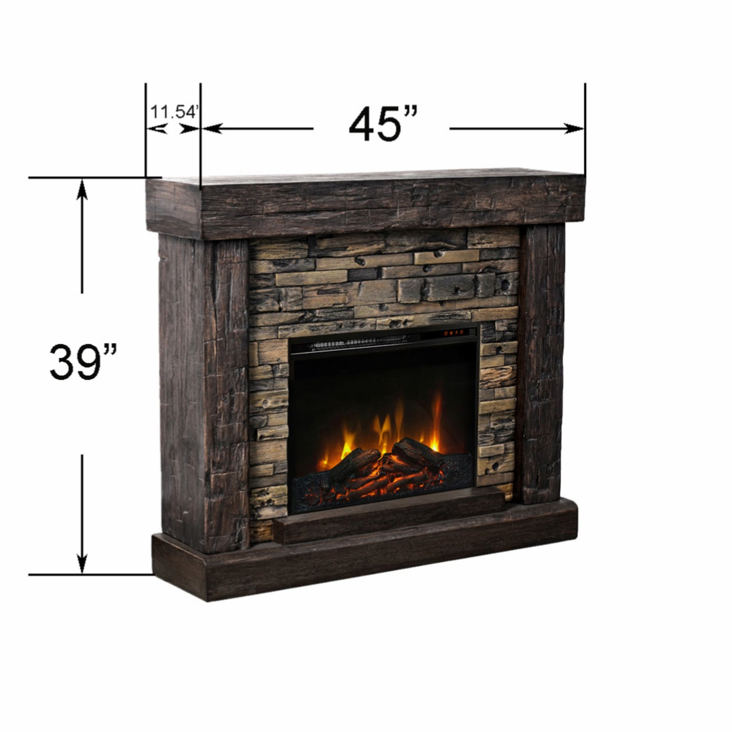 45 in. Freestanding Electric Fireplace