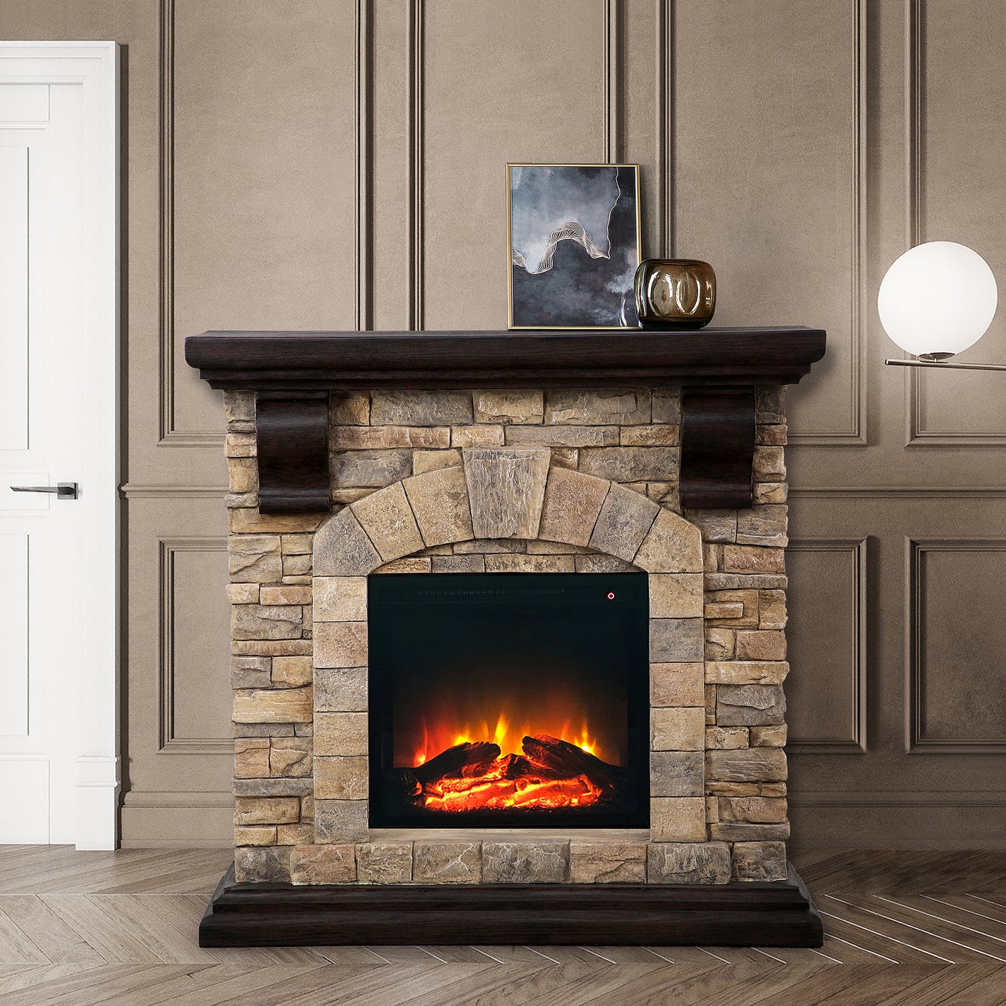 40 in. Freestanding Electric Fireplace