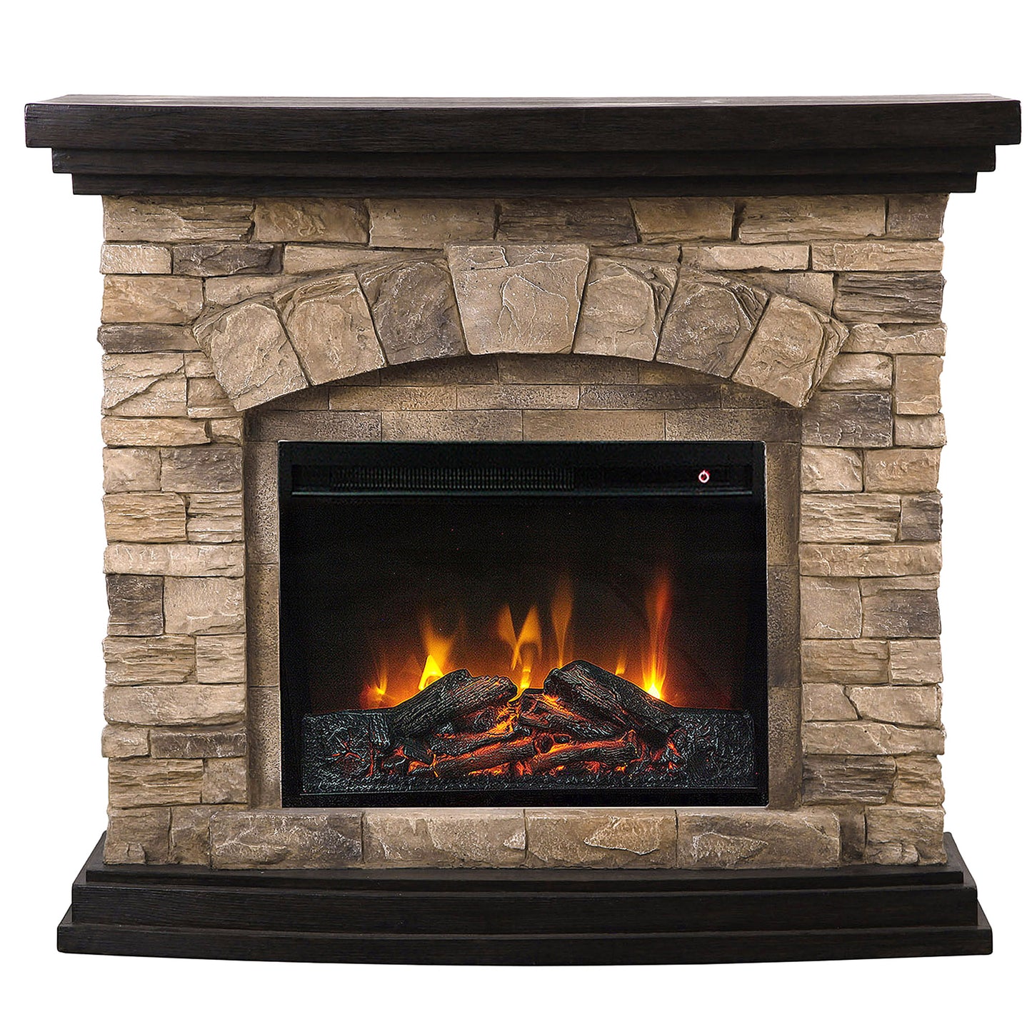 45” Freestanding Electric fireplace with mantel