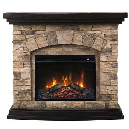 45” Freestanding Electric fireplace with mantel