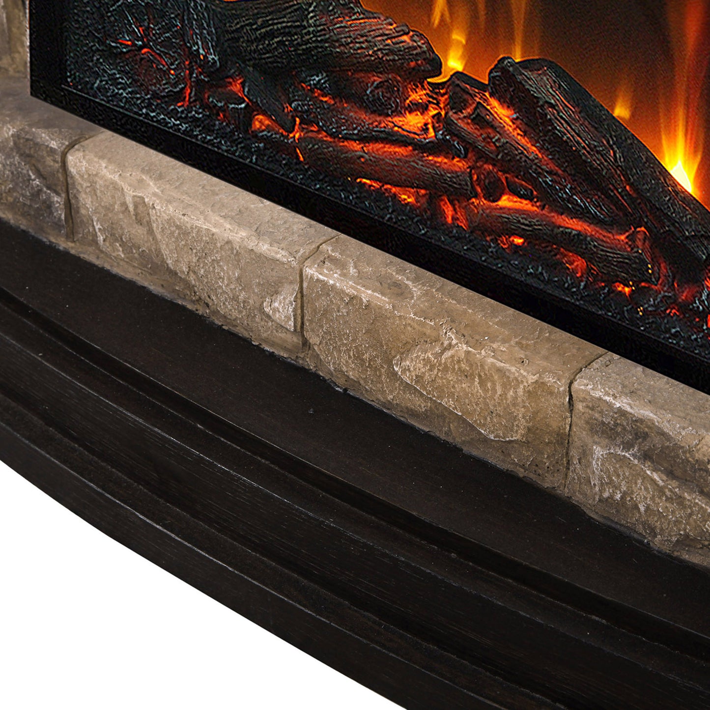 45” Freestanding Electric fireplace with mantel