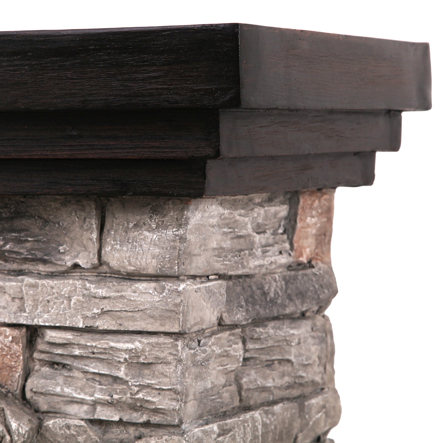 45 in. Freestanding Electric Fireplace in grey