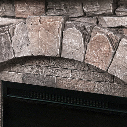 45 in. Freestanding Electric Fireplace in grey