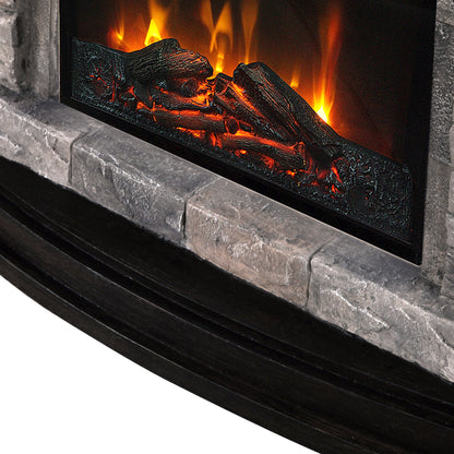 45 in. Freestanding Electric Fireplace in grey