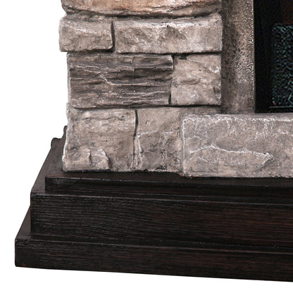 45 in. Freestanding Electric Fireplace in grey