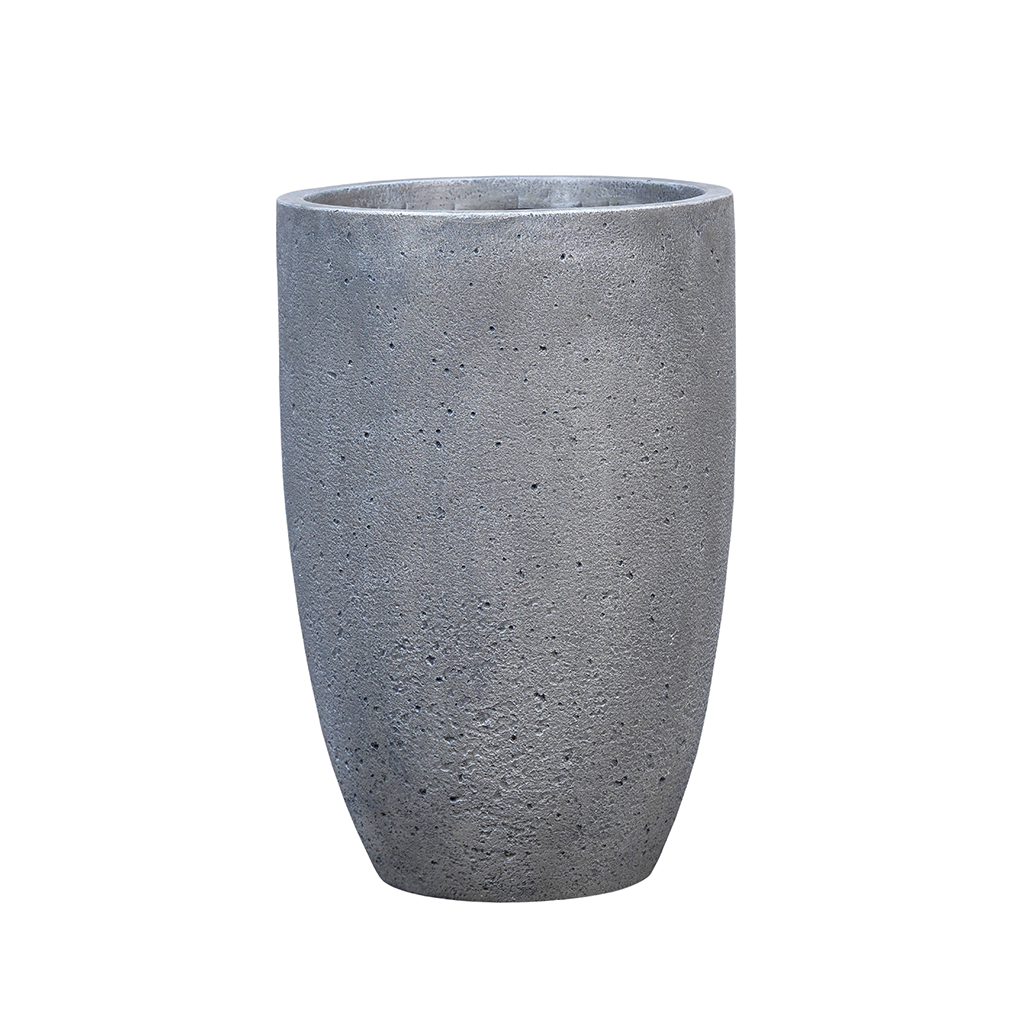 11.7" W x 18" H Mgo Tall Round Flower Planter Handcrafted Plant Pots with Drainage Hole