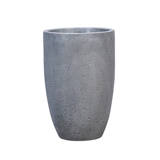 11.7" W x 18" H Mgo Tall Round Flower Planter Handcrafted Plant Pots with Drainage Hole