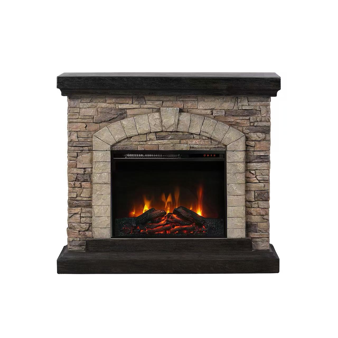 45” Freestanding Electric fireplace with mantel