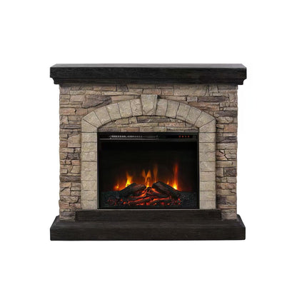 45” Freestanding Electric fireplace with mantel