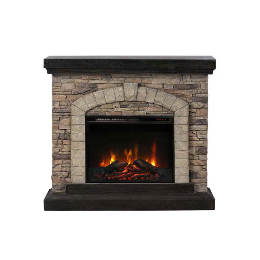 45” Freestanding Electric fireplace with mantel